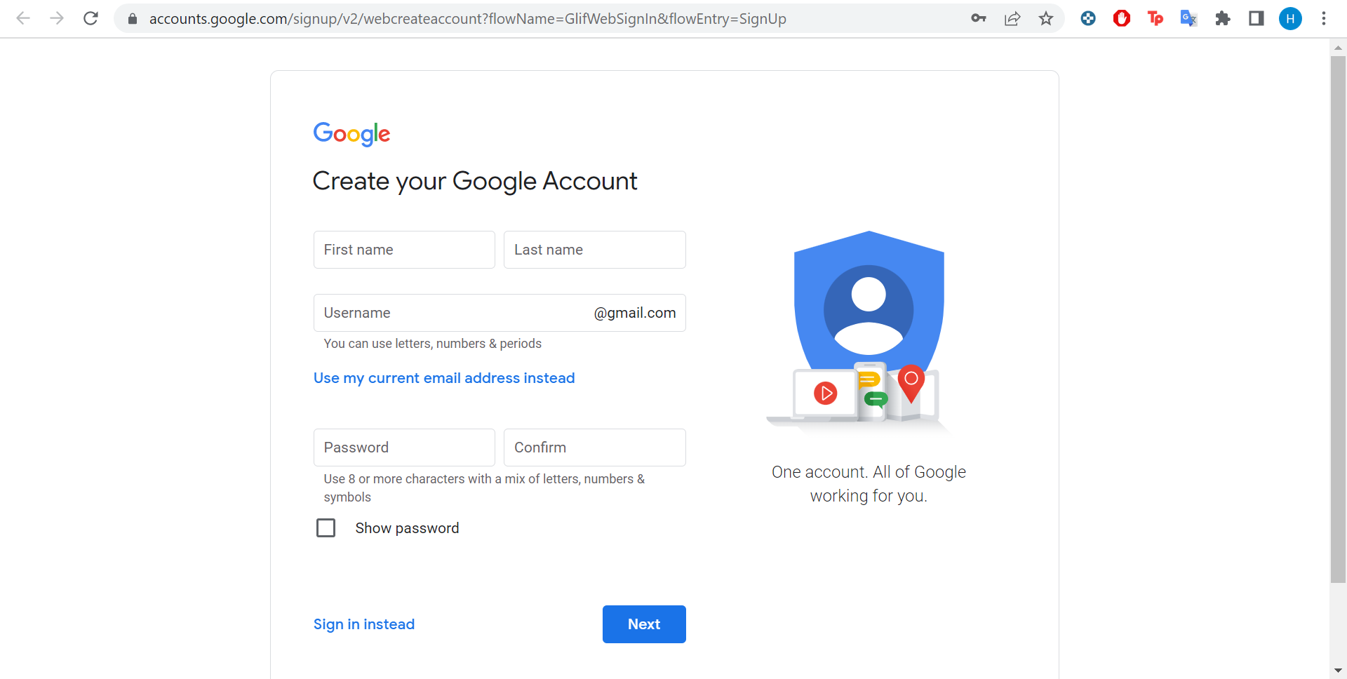 Gmail account