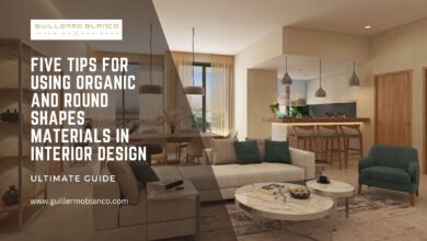 Five tips for using organic and round shapes materials in interior design