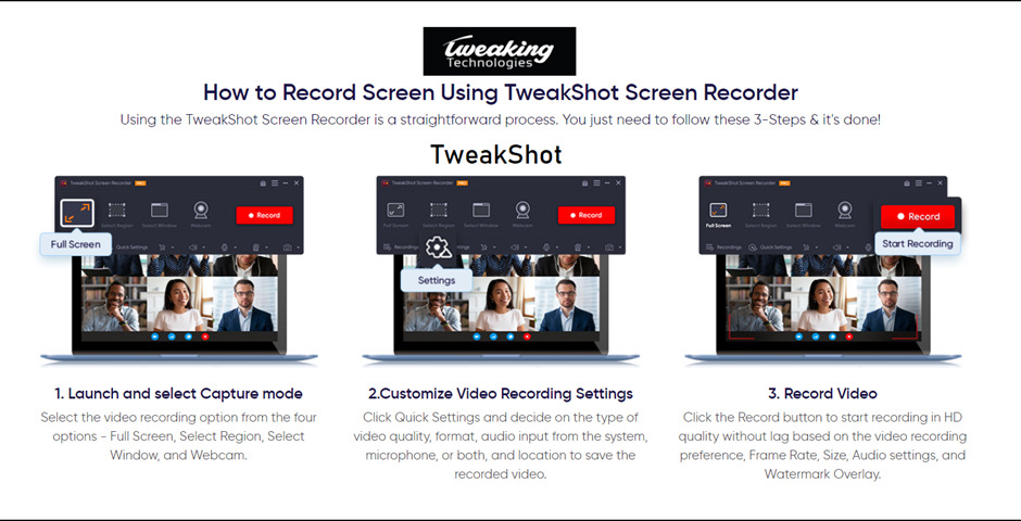 Using TweakShot Screen Recorder